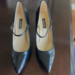 Nine West Navy Patent Leather Heels